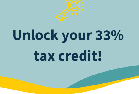 Unlock your 33% tax credit – give and get your tax back