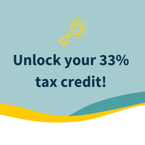 Unlock your 33% tax credit – give and get your tax back